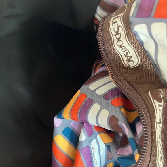 Lesportsac vintage brown travel weekender - Picture 9 of 12